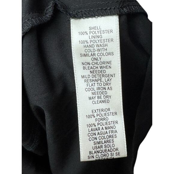 Eliza J Floral Ruffle Midi Skirt Green Pink Yellow Asymmetrical NWT Size 12 - Picture 6 of 9